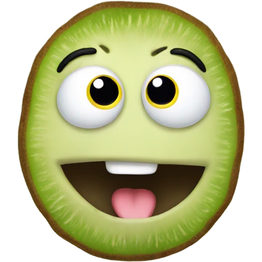 Kiwi looking happy  emoji