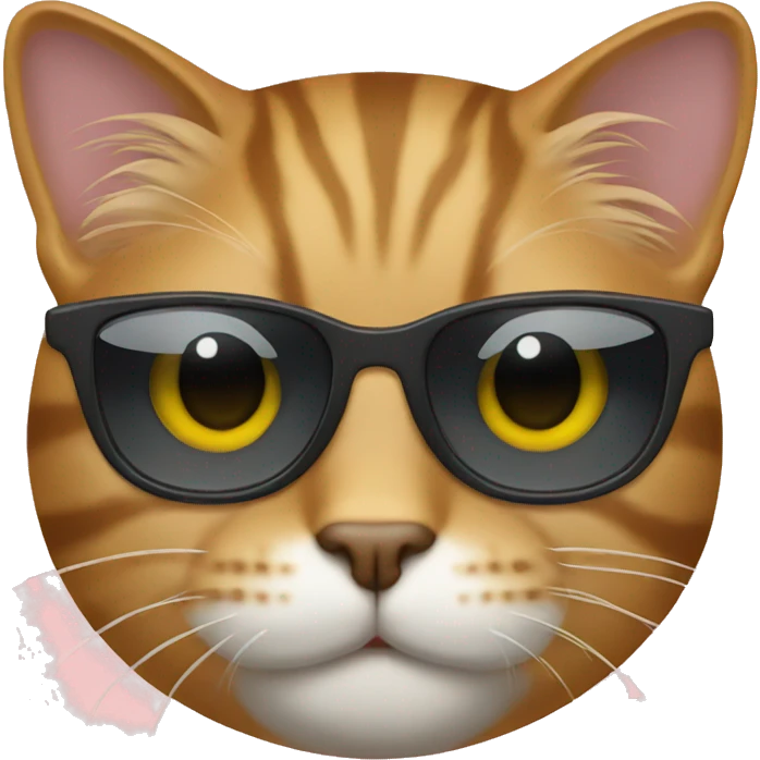 Cat with sunglasses emoji