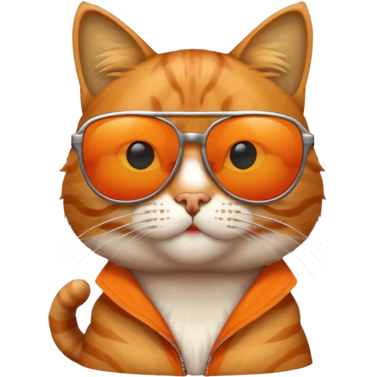 Cat wearing sunglasses emoji