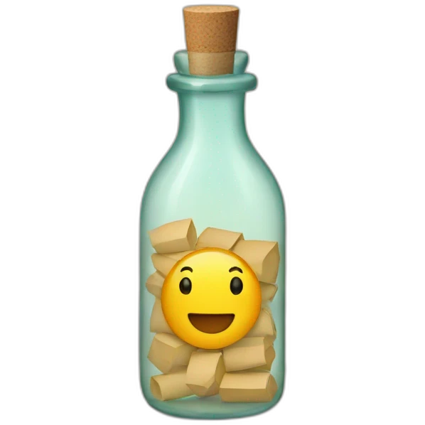 letter-in-bottle emoji