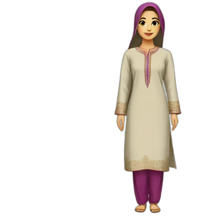 Full shalwar kameez emoji