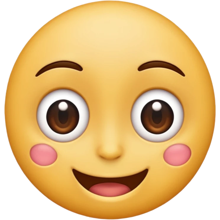 Make a imogi that shows that it really like something, but there are no hearts or stars in it's eyes. emoji