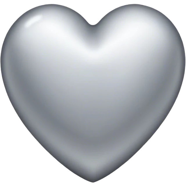 Silver heart emoji