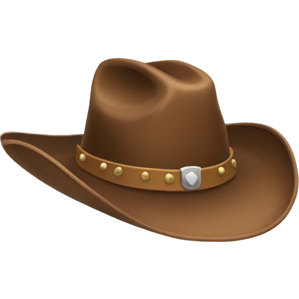 Cowgirl hat emoji