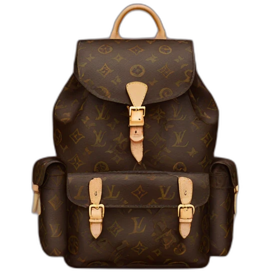 monogram lv backpack emoji