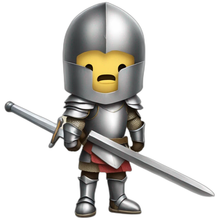 Knight with great sword emoji
