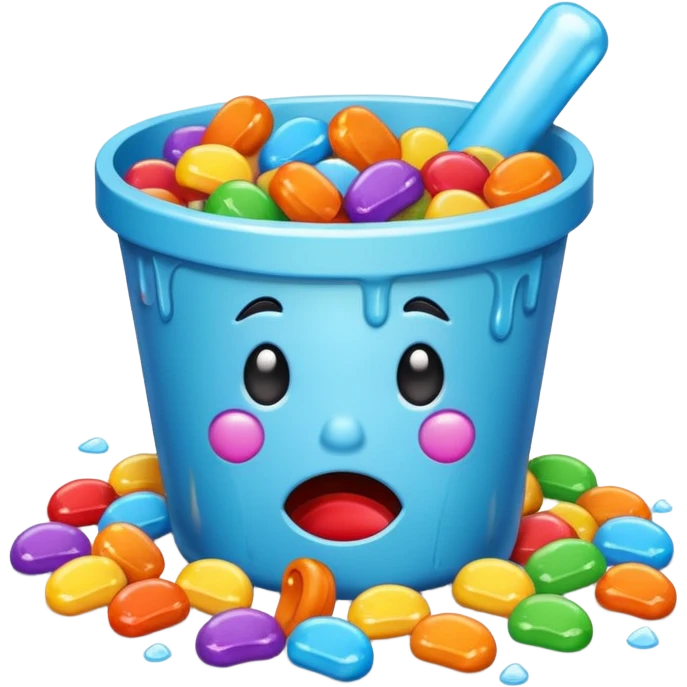 Crying candy because they’ve fallen out of the Halloween bucket  emoji