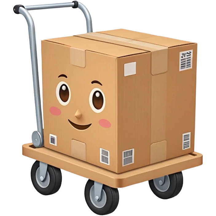 Box Carrier + dolly emoji