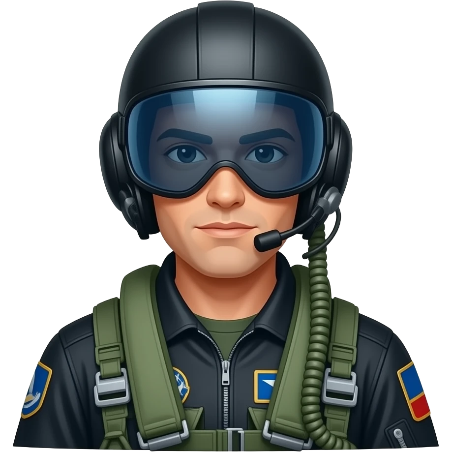 A fighter pilot emoji