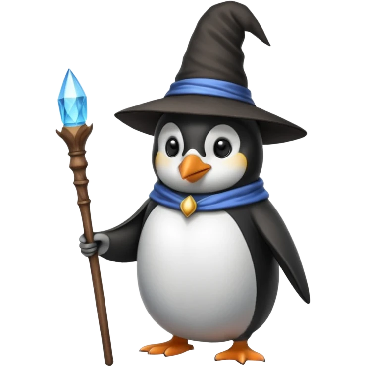 Penguin Wizard emoji