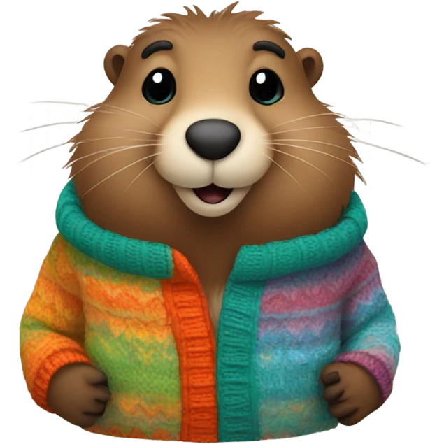 Groundhog in a sweater ￼ emoji