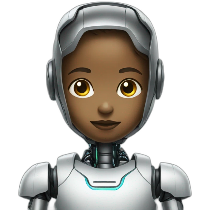AI robot as a child emoji