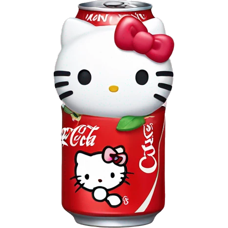 Coca cola hello kitty emoji