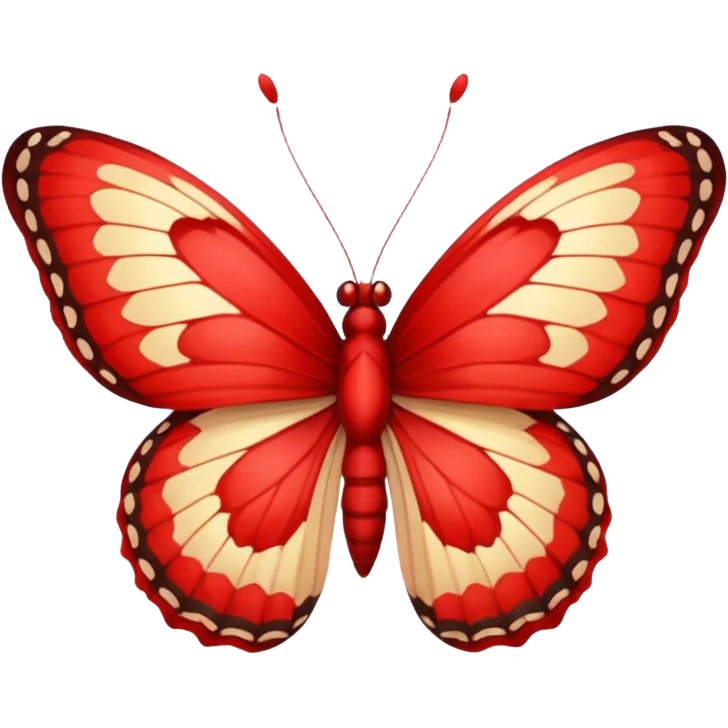 butterfly red emoji