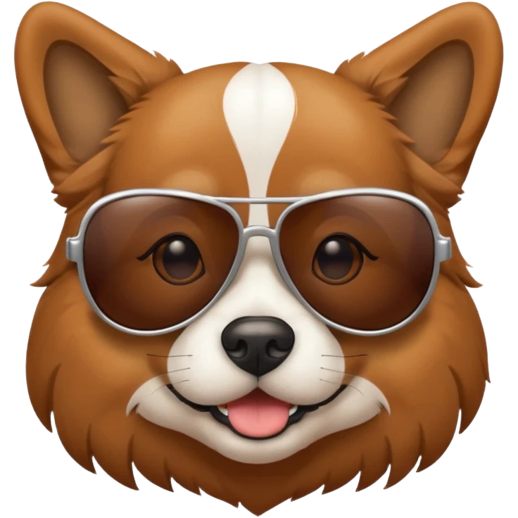 Dog with sunglasess  emoji