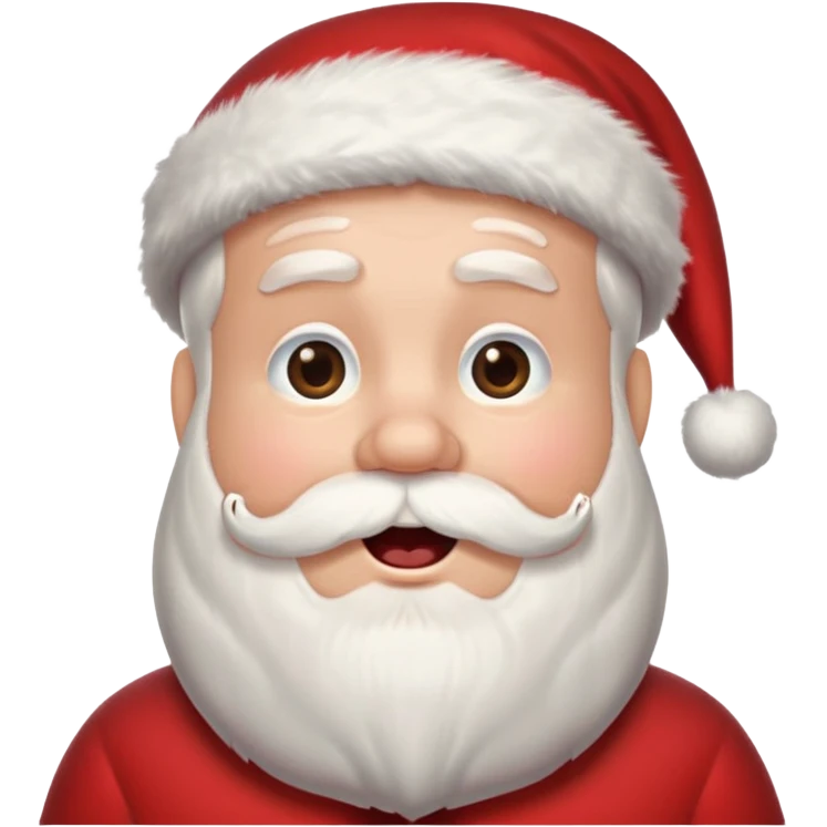 singing santa emoji