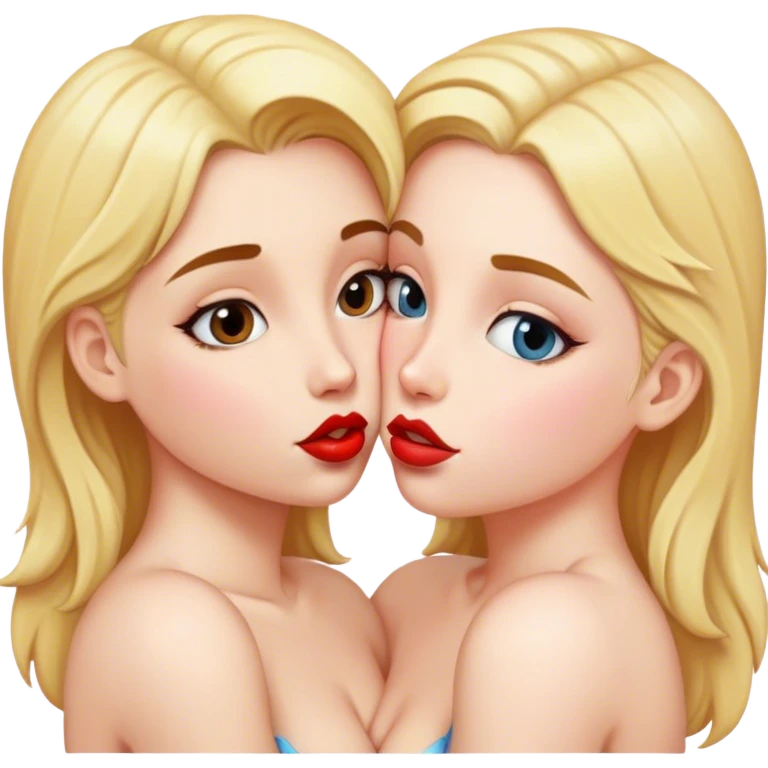 Girl kiss girl  emoji
