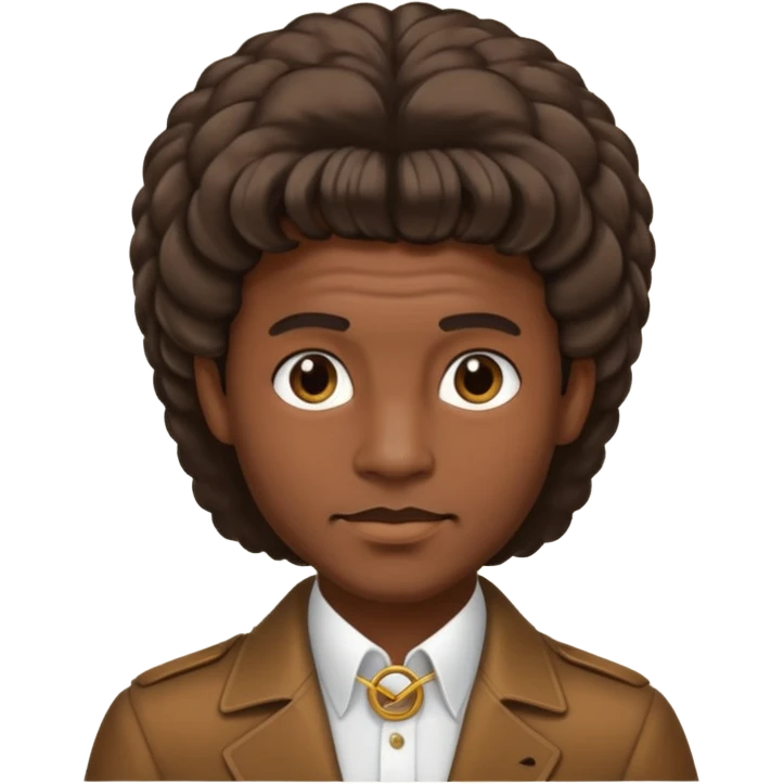 70s 80s men with ring hair style  emoji