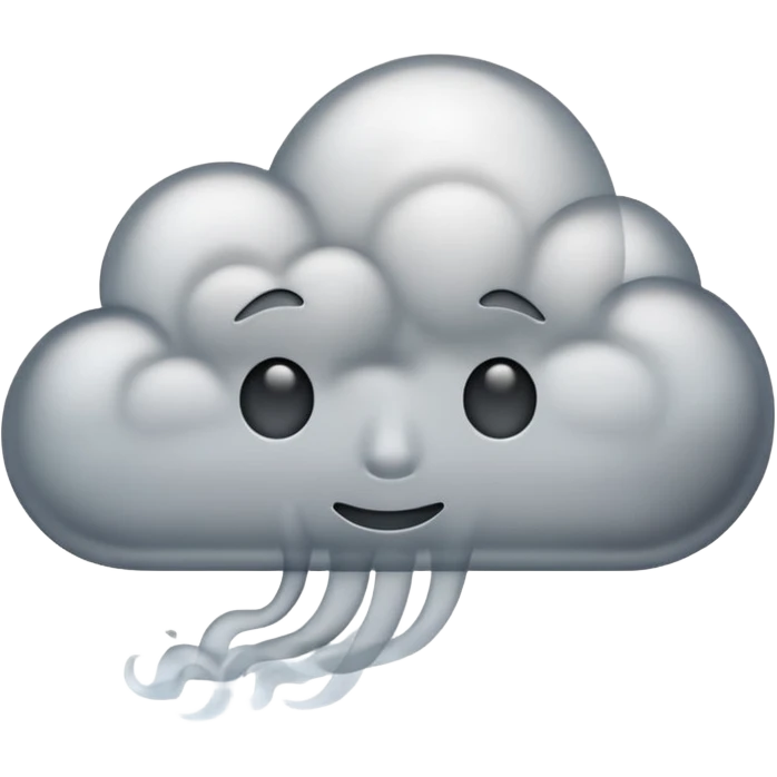 'O' of smoke emoji