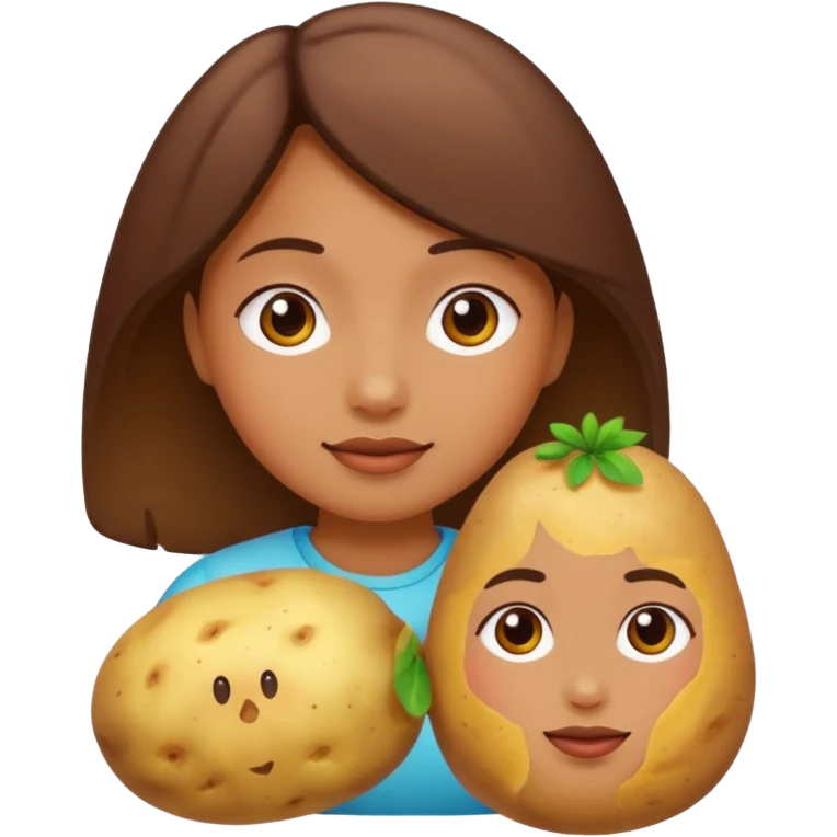 Girl as a potato  emoji