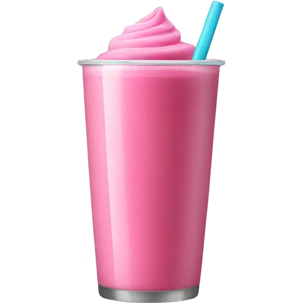 pink smoothie emoji