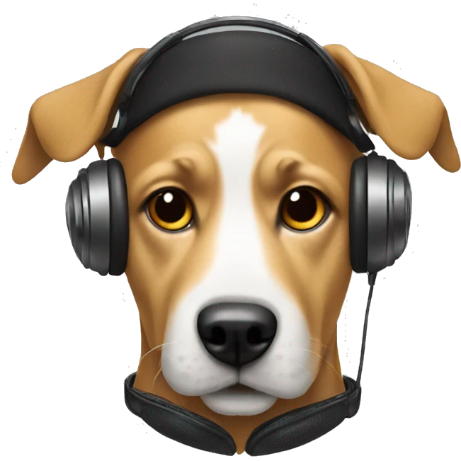 Dog DJ emoji