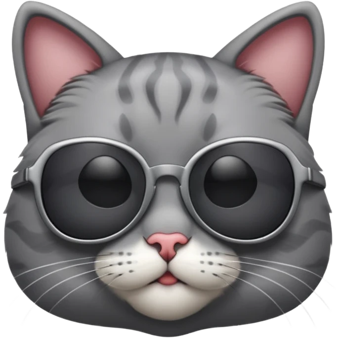 Cat wearing sunglasses emoji
