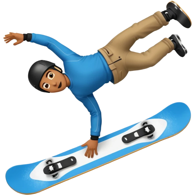 guy on a snowboard doing a backflip off of a jump emoji