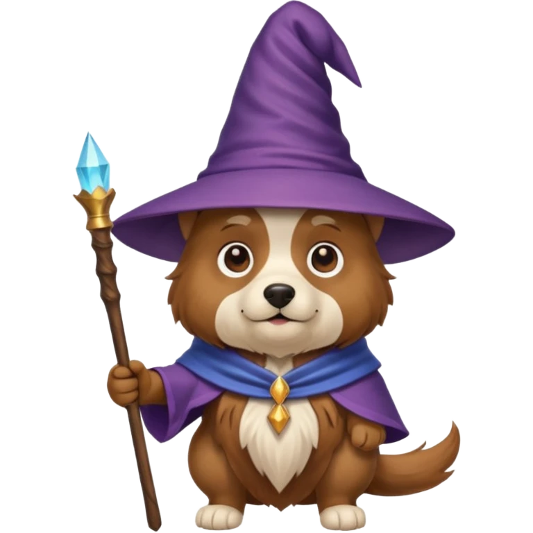Dog wizard emoji