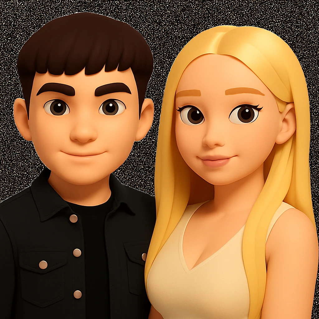 Make the upper body of the girl slightly more voluminous with very subtle and natural changes, and shift the girl slightly to the right. Preserve the original style and look of the image. emoji