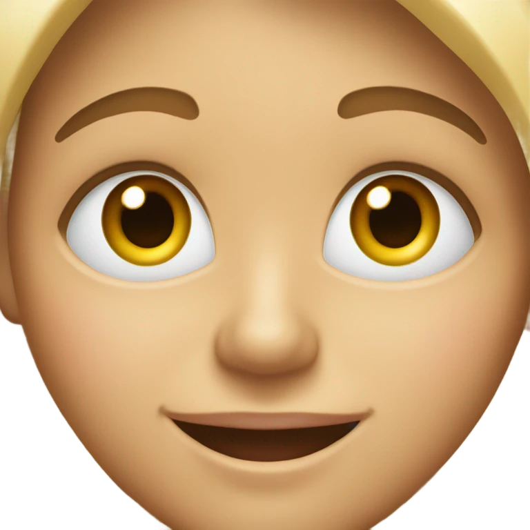 Fake happy face emoji