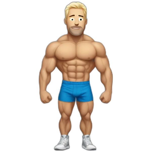 bodybuilder whos white  sleeps emoji