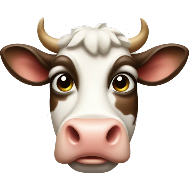 Smirking cow emoji