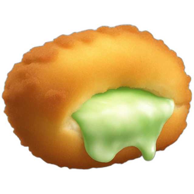 Croquettes avec de la fumée verte emoji