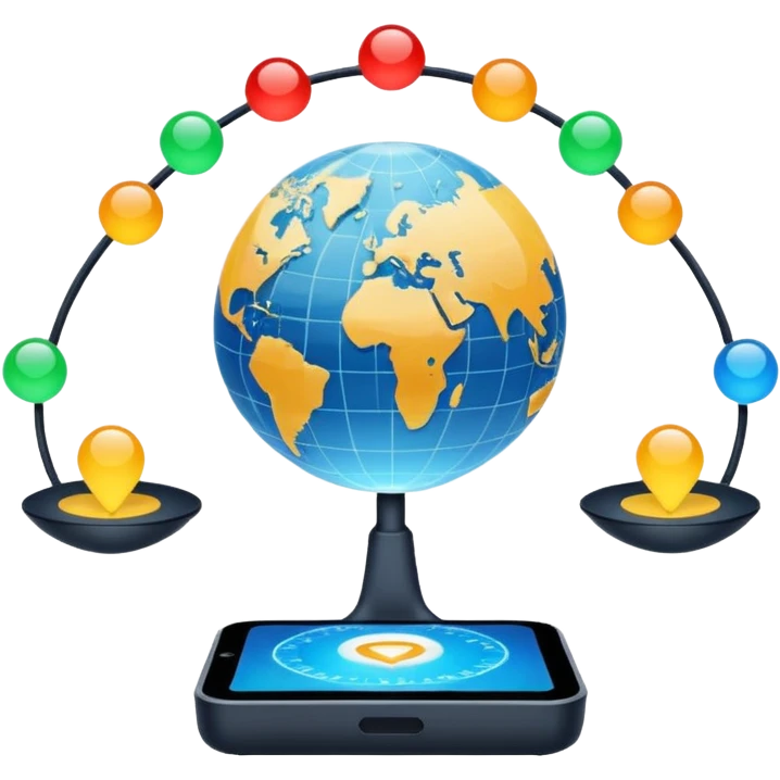 The internet 🌐  on a scale emoji