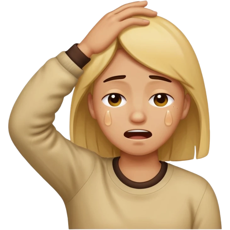 sobbing and dabbing emoji