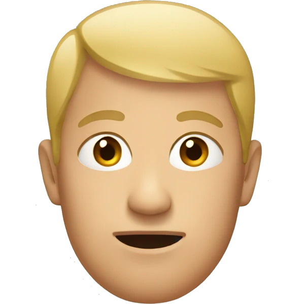 Flat face emoji