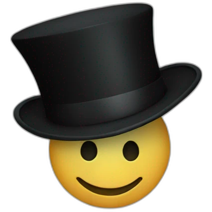 top hat emoji
