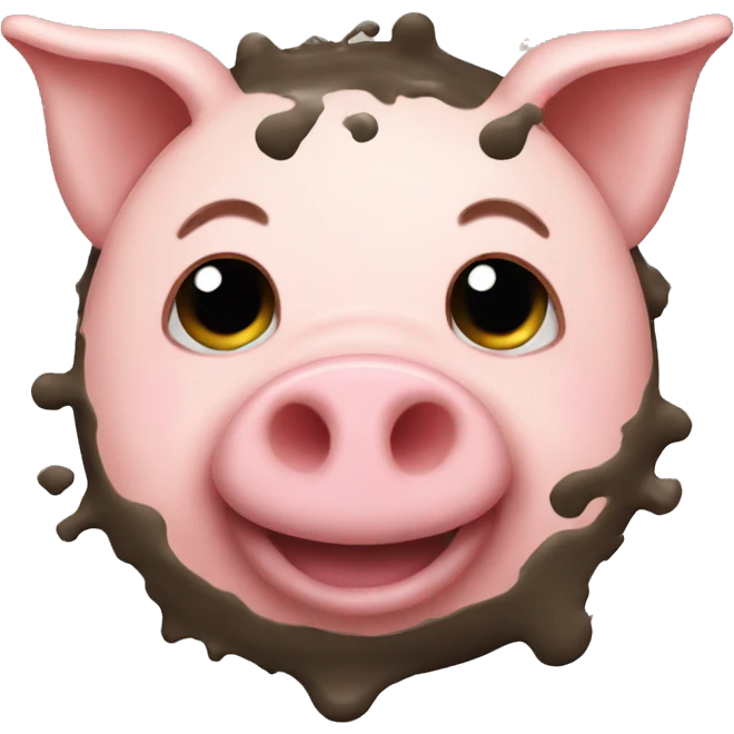 pig with mud emoji