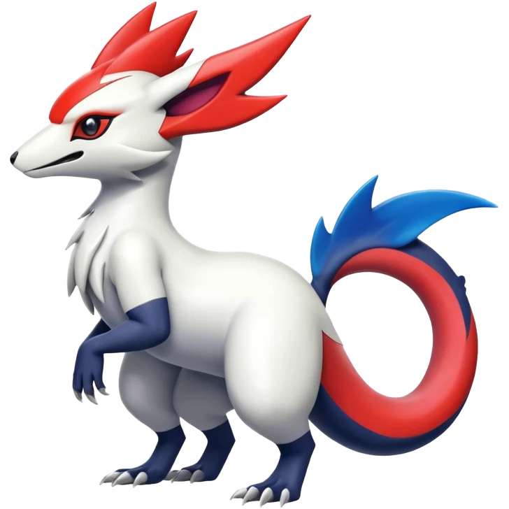 Shiny Vibrant Exotic Colorful Cool Zangoose-Salandit-Absol-Latias-fusion emoji