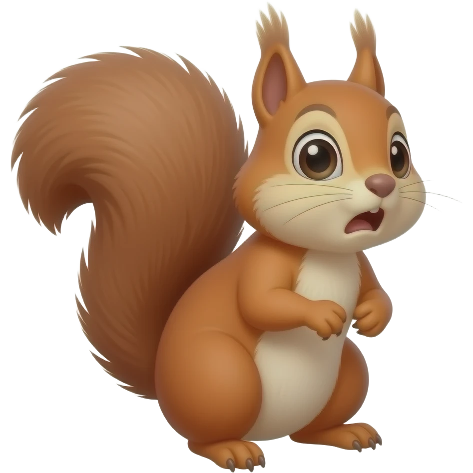 shocked squirrel emoji