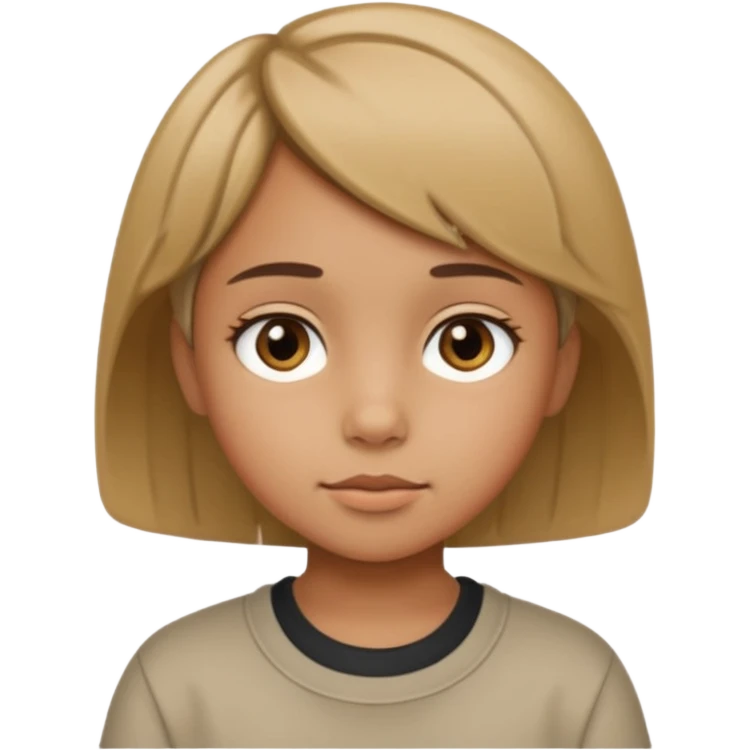 Une petite fille qui a un style de garçon manqué  emoji
