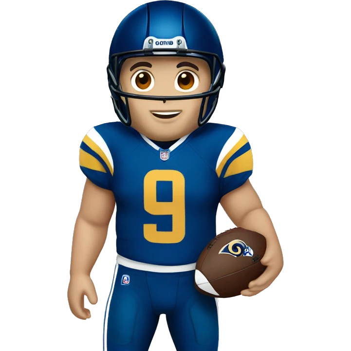Matthew Stafford with Rams jersey  emoji