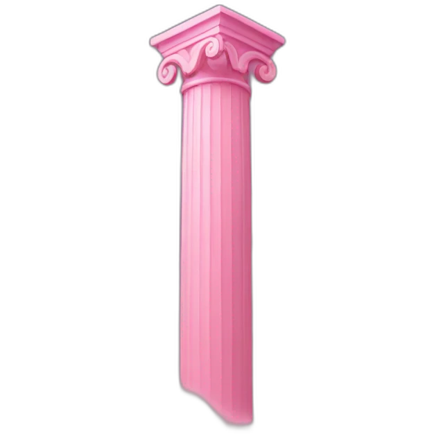 pink column in the clouds emoji