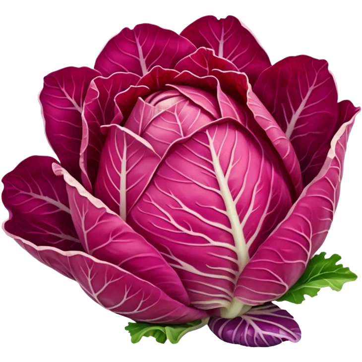 close-up red napa cabbage emoji