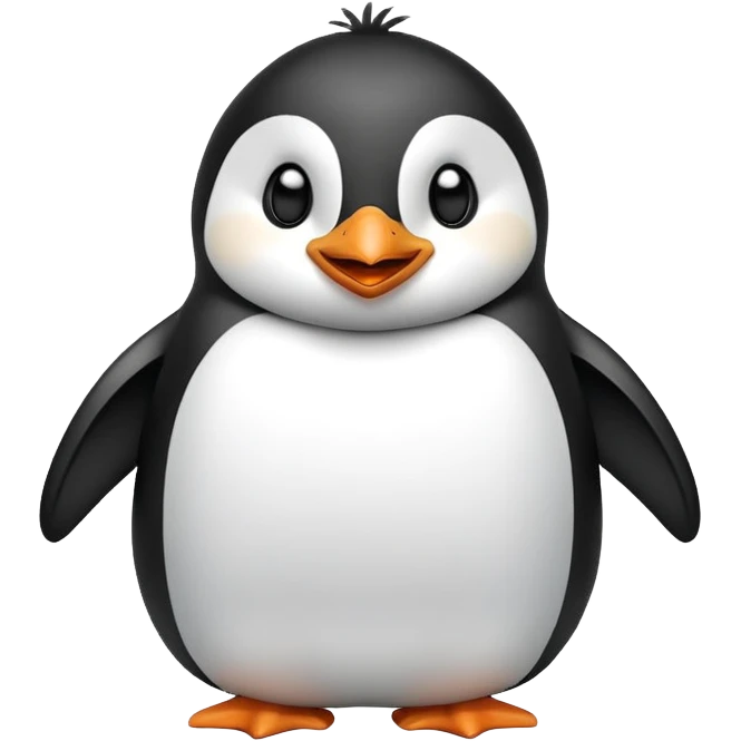 laughing penguin emoji