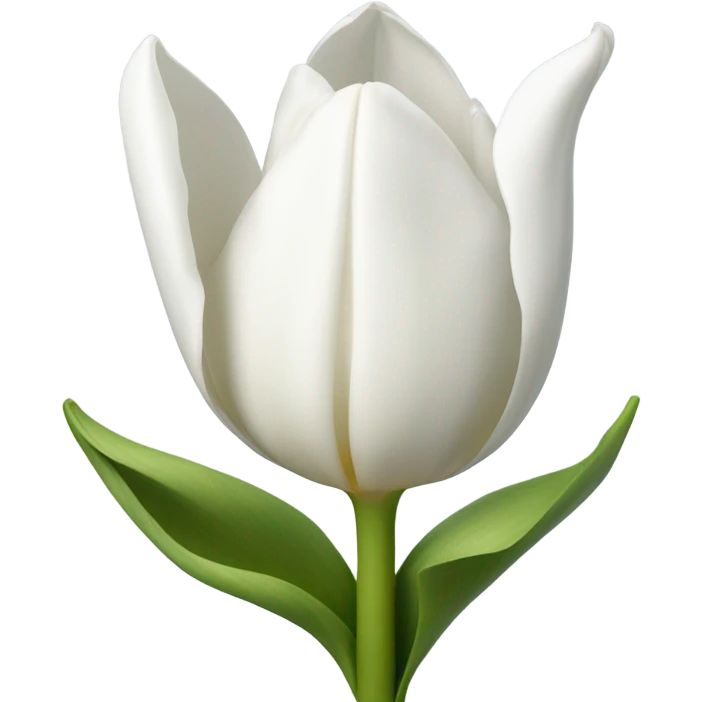 white tulip emoji