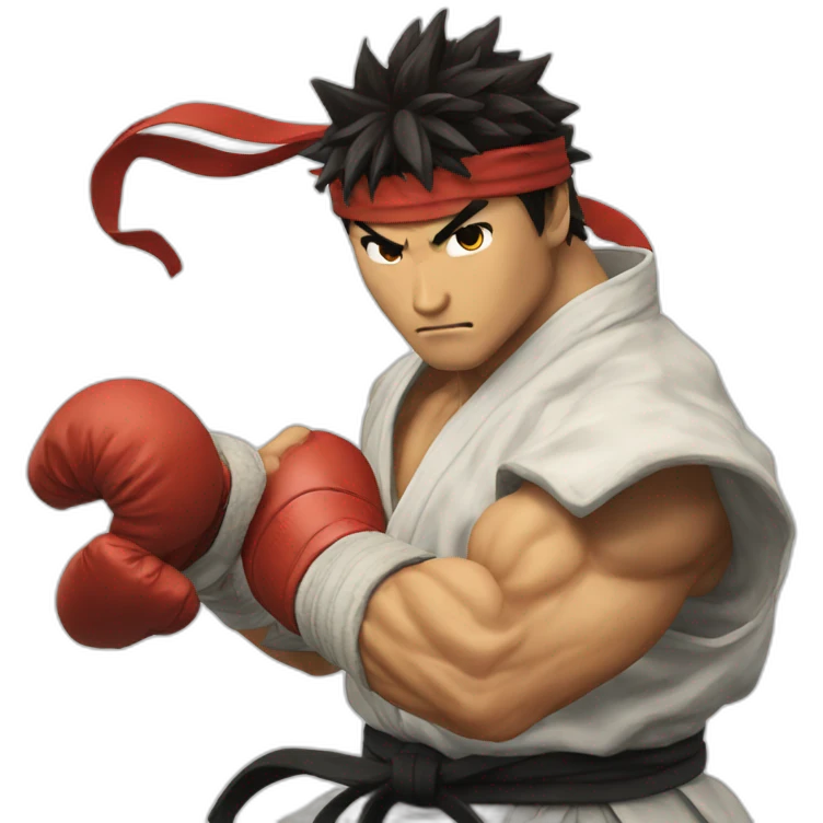 Ryu dragon punch emoji