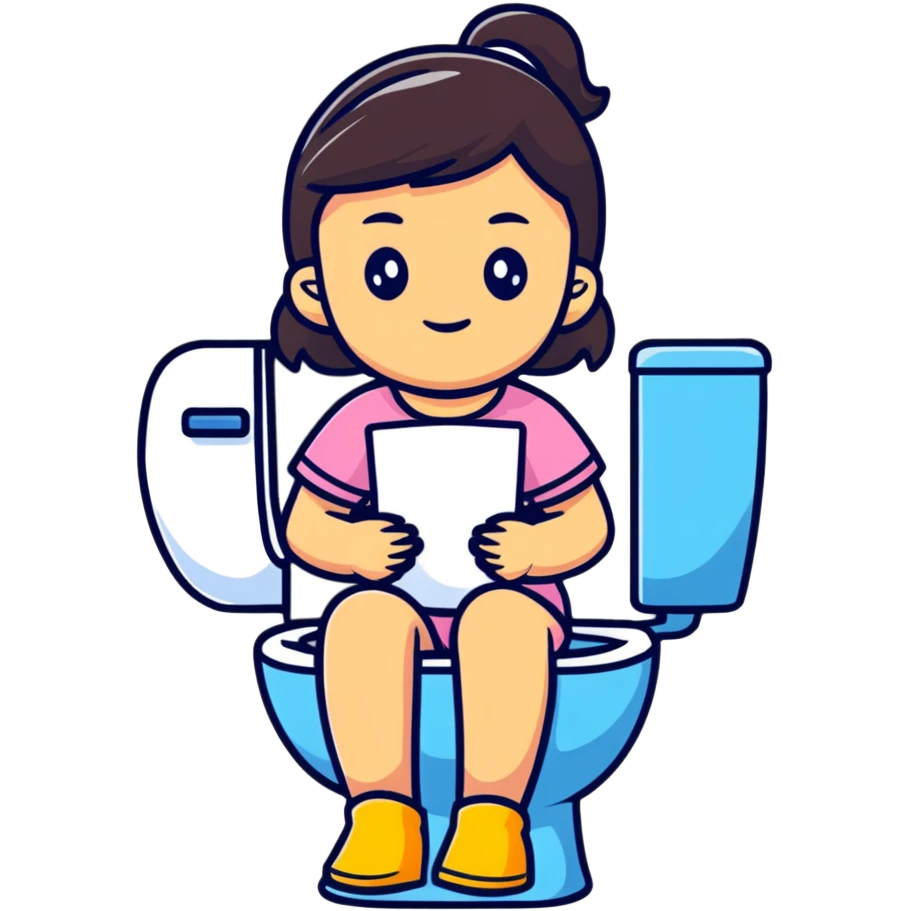 girl on toilet  emoji