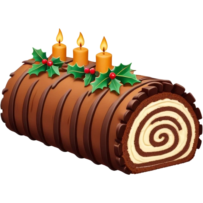 Yule log cake  emoji
